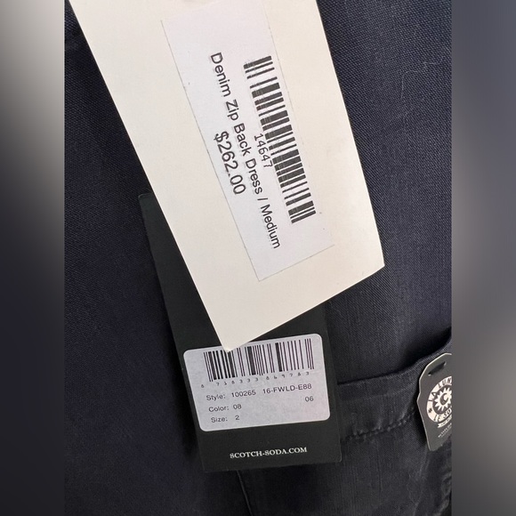 Scotch & Soda - NWT - Chambray Denim Dress - Size 2 - US Medium - Picture 4 of 5